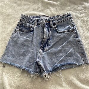 Zara Light Blue Denim Shorts
